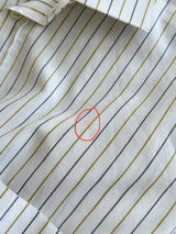 90's Valentino Chemises Vertical Stripe Long Sleeve Shirt (L)