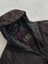 Barbour Beaufort Hooded Wax Parka Jacket (L)