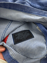 90's Valentino US coast squadrons Embroidered Denim Jacket (XL)