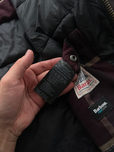 Barbour Beaufort Hooded Wax Parka Jacket (L)