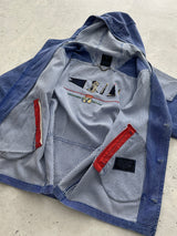 90's Valentino US coast squadrons Embroidered Denim Jacket (XL)