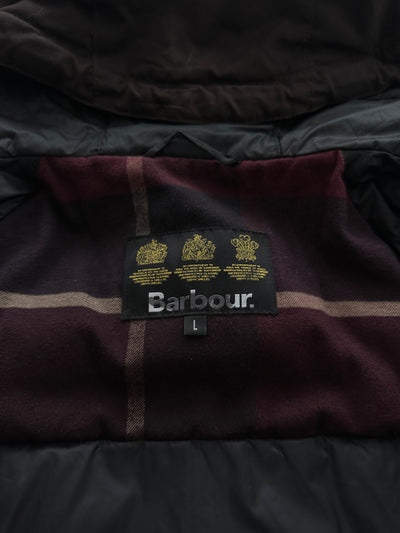 Barbour Beaufort Hooded Wax Parka Jacket (L)