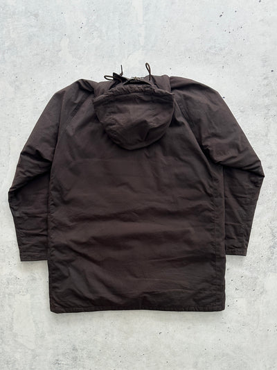 Barbour Beaufort Hooded Wax Parka Jacket (L)