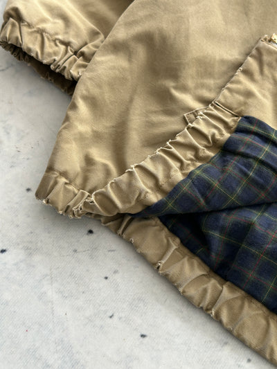 90's Ralph Lauren Tartan Lined Zip Up Harrington Jacket (XL)