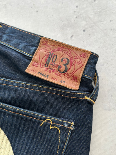 00's Evisu Gull Wing Denim Shorts (W30)