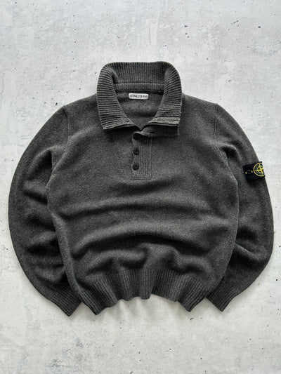 AW/09 Stone Island Chunky Wool Knit Pullover Jumper (L)