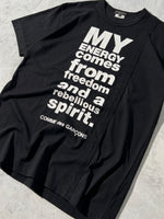Commes des Garçons Spell Out T Shirt (M)