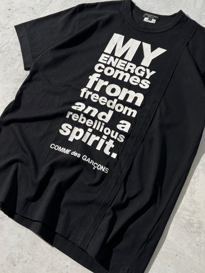 Commes des Garçons Spell Out T Shirt (M)