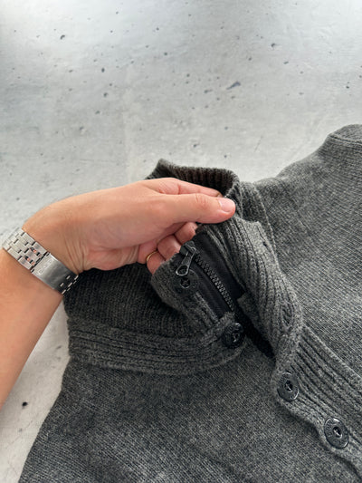 AW/09 Stone Island Chunky Wool Knit Pullover Jumper (L)