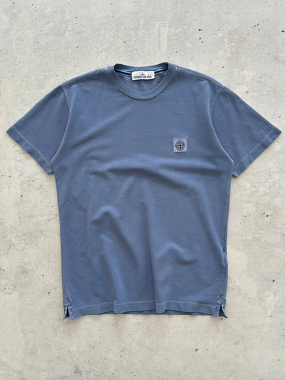 SS/19 Stone Island Patch Logo pique cotton T Shirt (M)
