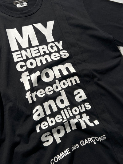Commes des Garçons Spell Out T Shirt (M)
