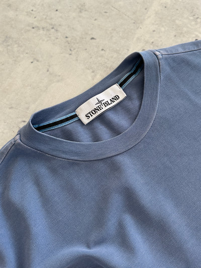 SS/19 Stone Island Patch Logo pique cotton T Shirt (M)