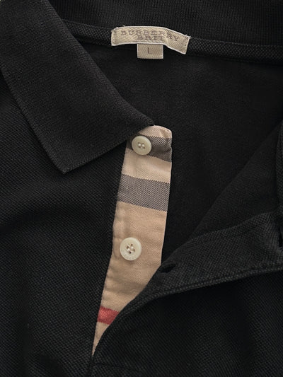 00's Burberry Brit Long Sleeve Polo Shirt (L)