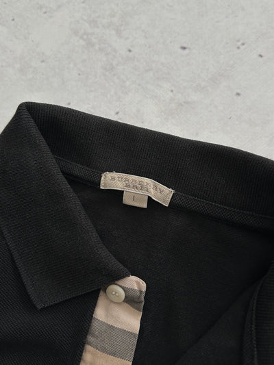 00's Burberry Brit Long Sleeve Polo Shirt (L)
