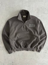 Broken Planet Heavyweight 1/4 Zip Pullover Sweatshirt (S)