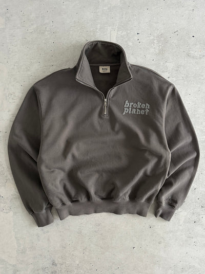 Broken Planet Heavyweight 1/4 Zip Pullover Sweatshirt (S)