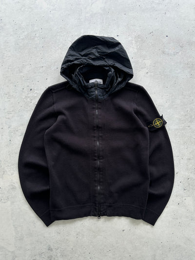 SS/18 Stone Island Nylon Hood Zip Up Jumper (S)