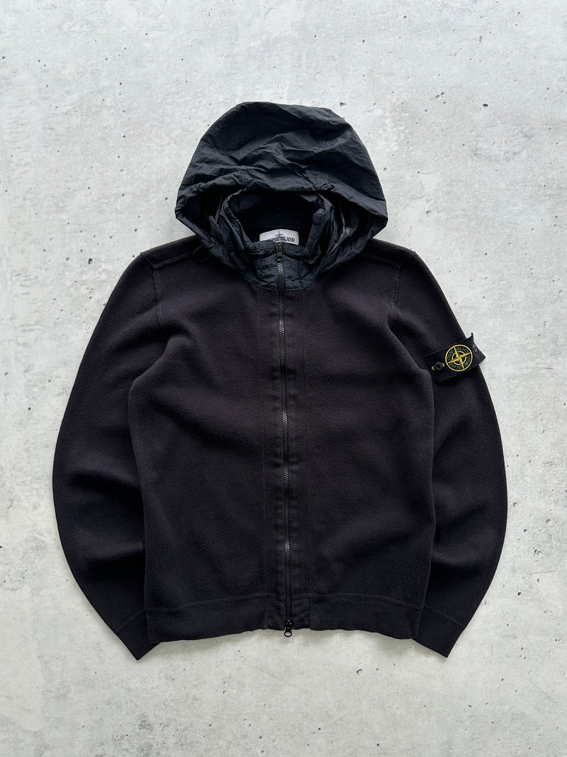 SS/18 Stone Island Nylon Hood Zip Up Jumper (S)