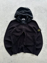 SS/18 Stone Island Nylon Hood Zip Up Jumper (S)