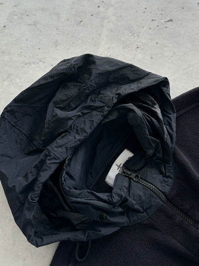 SS/18 Stone Island Nylon Hood Zip Up Jumper (S)