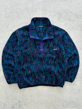 Patagonia Patterned leaf / spear Pullover Fleece (L)