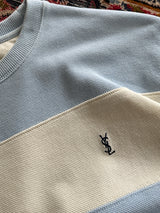 00's YSL Stripe Crewneck Sweatshirt (M)
