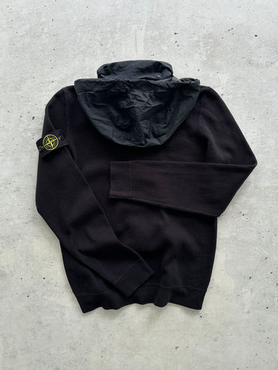 SS/18 Stone Island Nylon Hood Zip Up Jumper (S)
