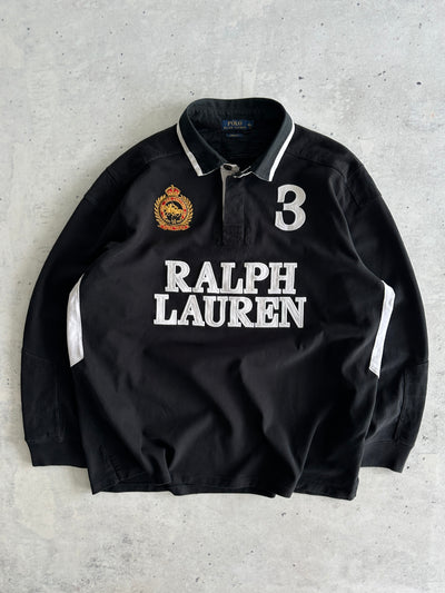 Ralph Lauren Heavyweight Spell Out Rugby Shirt (XXL)