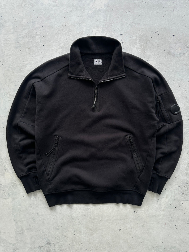 CP Company Lens Heavyweight 1/4 Zip Sweatshirt (L)