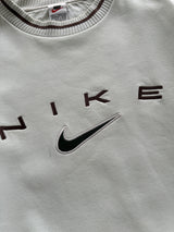 90's Nike Spell Out Heavyweight Crewneck Sweatshirt (M)
