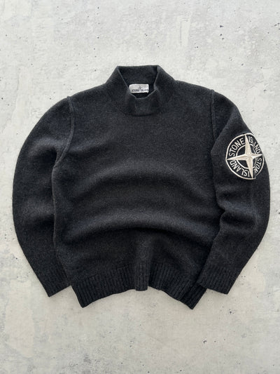 AW/20 Stone Island Wool Embroidered Compass Logo Jumper (S)
