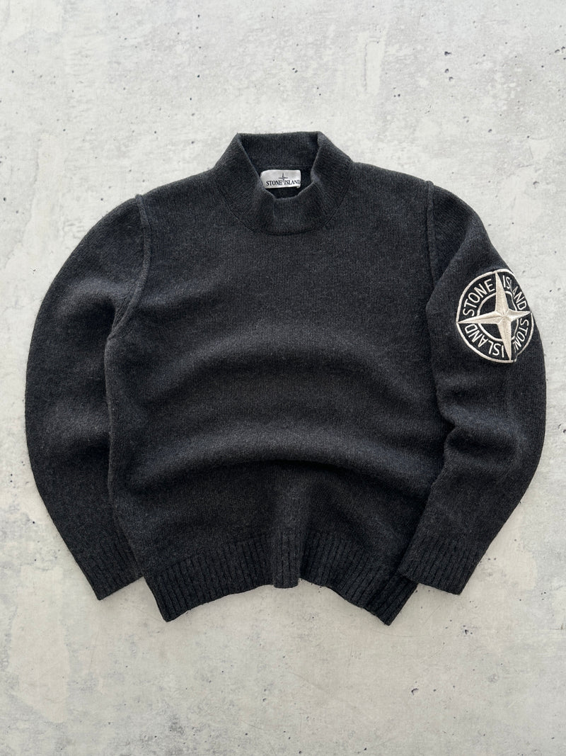 AW/20 Stone Island Wool Embroidered Compass Logo Jumper (S)