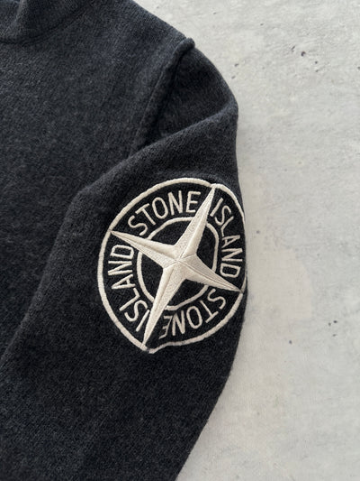 AW/20 Stone Island Wool Embroidered Compass Logo Jumper (S)