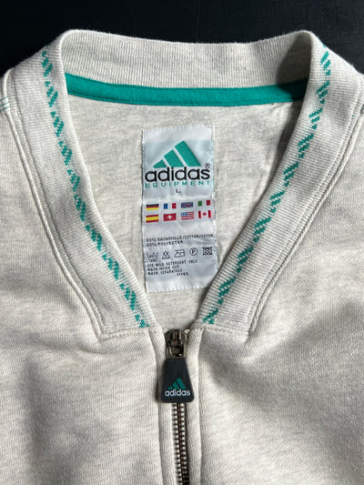 90's Adidas Equipment Heavyweight Zip Up Sweatshirt (XL)