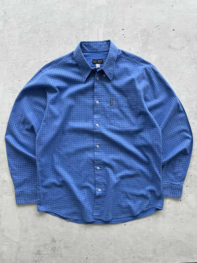 00's Armani Jeans Checked Long Sleeve Shirt (L)