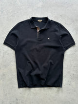 00's Burberry Nova Check Polo Shirt (L)