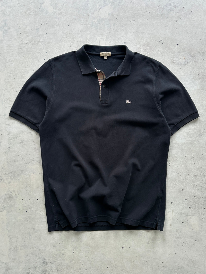 00's Burberry Nova Check Polo Shirt (L)