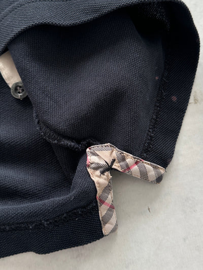 00's Burberry Nova Check Polo Shirt (L)