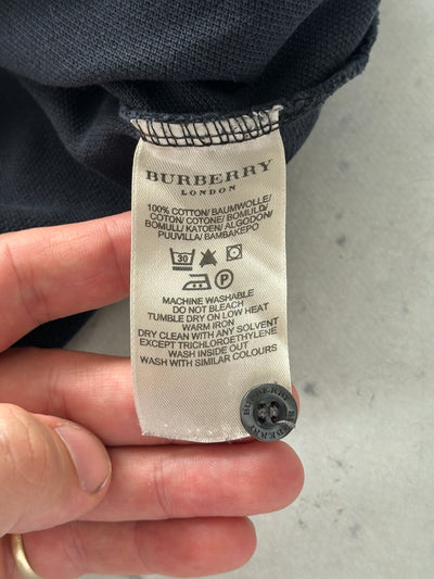 00's Burberry Nova Check Polo Shirt (L)