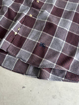Burberry Plaid Long Sleeve Shirt (XL)