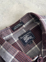 Burberry Plaid Long Sleeve Shirt (XL)