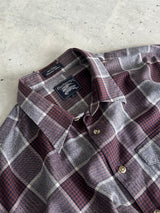 Burberry Plaid Long Sleeve Shirt (XL)