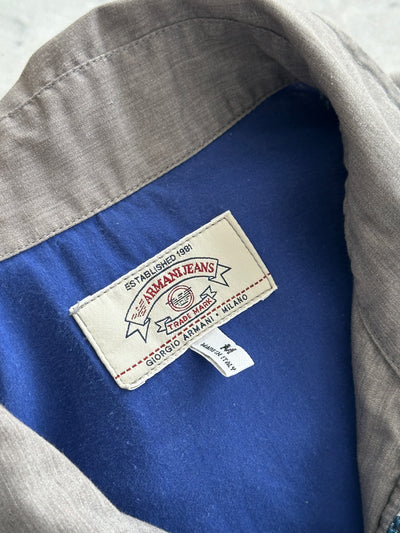 90's Armani Jeans Zip Up Overshirt (M)