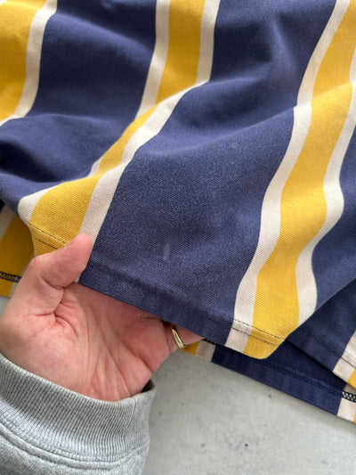 90's Ralph Lauren Vertical Stripe Heavyweight Rugby Shirt (L)