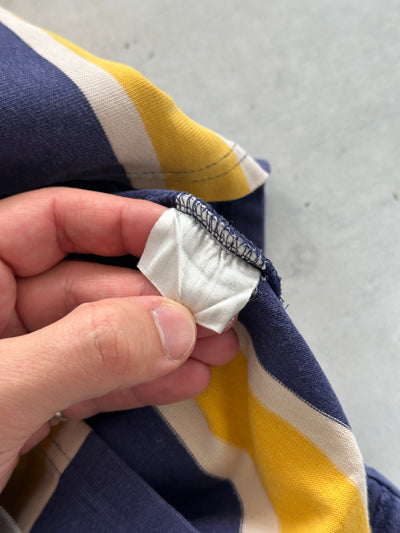 90's Ralph Lauren Vertical Stripe Heavyweight Rugby Shirt (L)