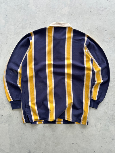 90's Ralph Lauren Vertical Stripe Heavyweight Rugby Shirt (L)