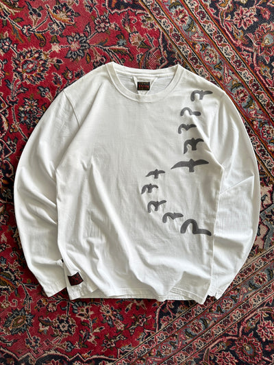 Evisu Appliqué Gull Wing long Sleeve T Shirt (M)