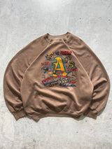 1990 A's vs Reds crewneck sweatshirt (L)