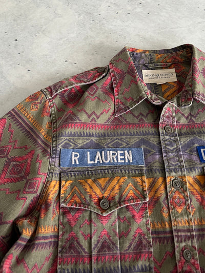 Ralph Lauren Denim & Supply Southwestern Aztec Overshirt (M)