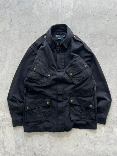 90's Ralph Lauren multi pocket field jacket (L)